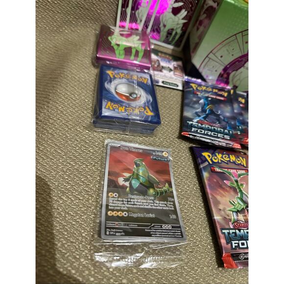 Pokemon Scarlet & Violet Temporal Forces Elite Trainer Box Open Box - Picture 3 of 11
